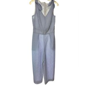 Elle Blue Jumpsuit with Wide-Leg Design